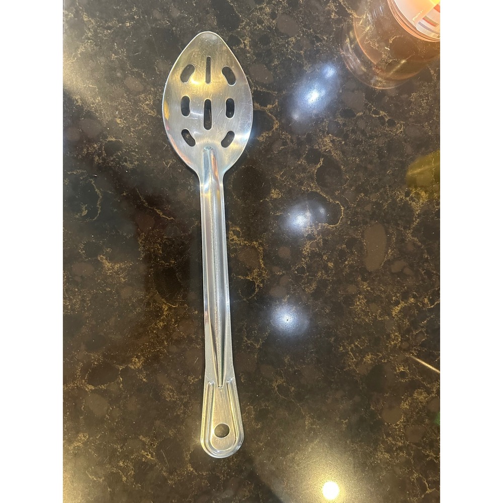 Vintage Polar Ware CHOW HALL Stainless Slotted Spoon Serving Utensil  Tool